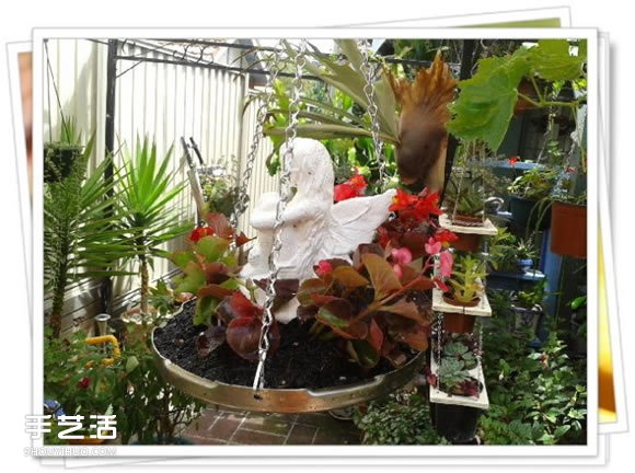 高压锅锅盖废物利用DIY制作花盆盆景的方法(图6)