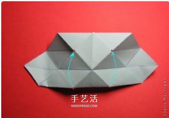 绿萝魔灵花球的折法图解 折纸绿萝魔灵花球教程(图11)
