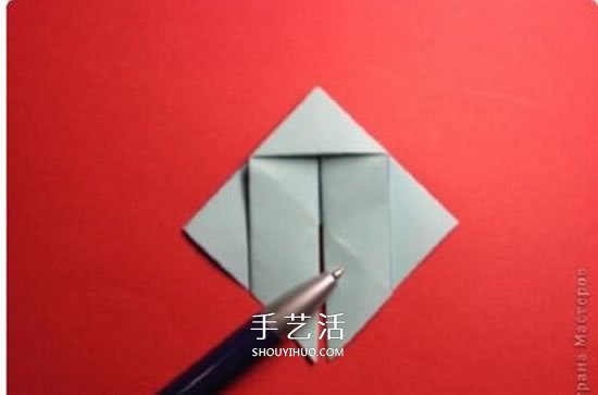 绿萝魔灵花球的折法图解 折纸绿萝魔灵花球教程(图12)