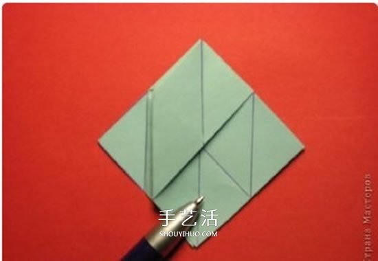 绿萝魔灵花球的折法图解 折纸绿萝魔灵花球教程(图13)