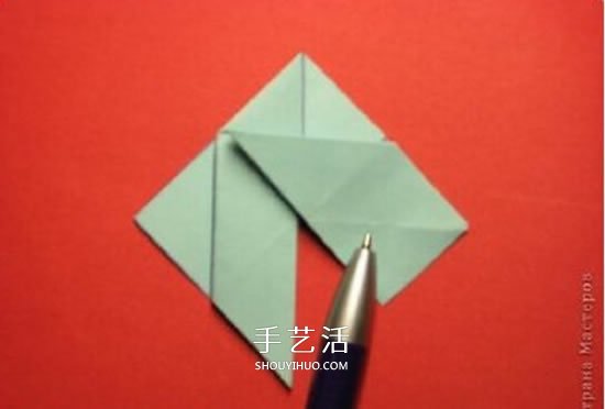 绿萝魔灵花球的折法图解 折纸绿萝魔灵花球教程(图14)