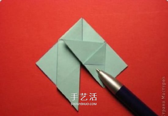 绿萝魔灵花球的折法图解 折纸绿萝魔灵花球教程(图15)