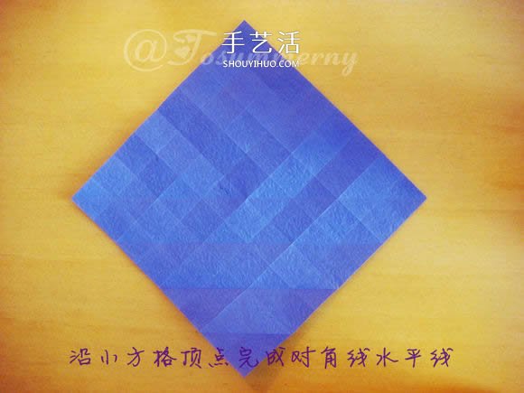圣诞星折法图解教程 折纸圣诞星的方法步骤(图5)