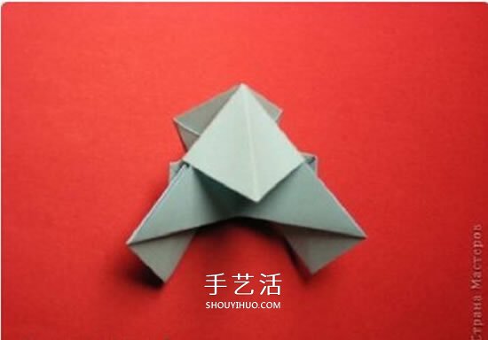 绿萝魔灵花球的折法图解 折纸绿萝魔灵花球教程(图22)
