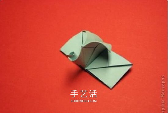 绿萝魔灵花球的折法图解 折纸绿萝魔灵花球教程(图28)