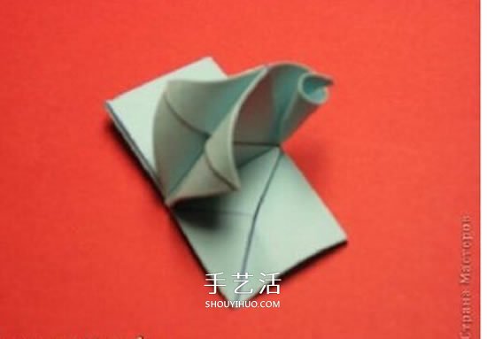 绿萝魔灵花球的折法图解 折纸绿萝魔灵花球教程(图27)
