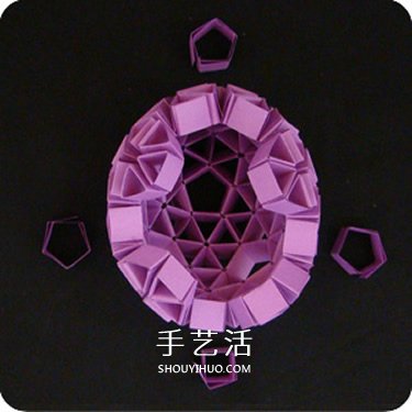 美轮美奂！Snapology蛋的折纸方法图解教程(图22)