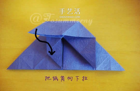 圣诞星折法图解教程 折纸圣诞星的方法步骤(图13)