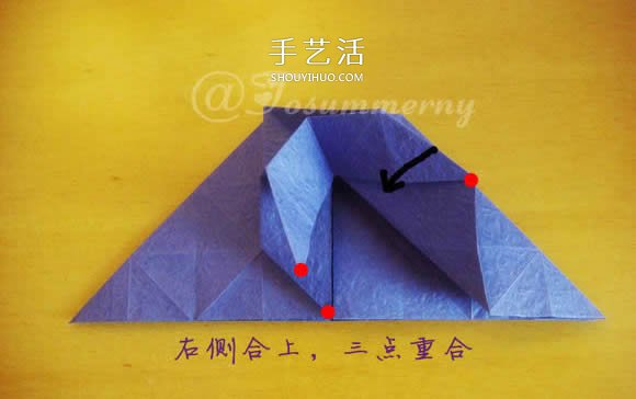 圣诞星折法图解教程 折纸圣诞星的方法步骤(图14)