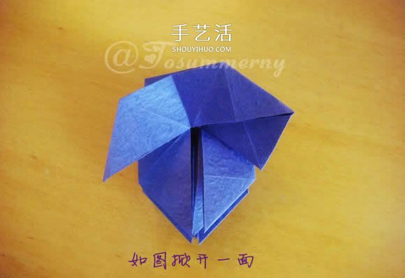 圣诞星折法图解教程 折纸圣诞星的方法步骤(图21)