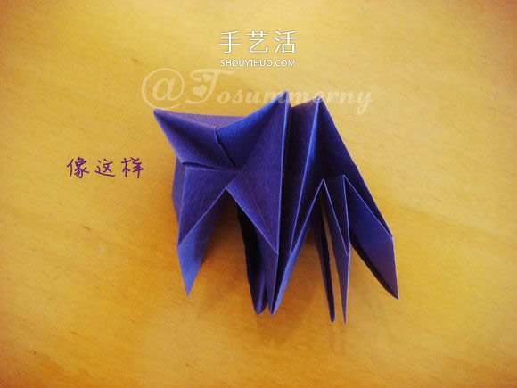 圣诞星折法图解教程 折纸圣诞星的方法步骤(图25)