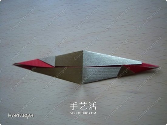 绿萝魔灵花球的折法图解 折纸绿萝魔灵花球教程(图45)