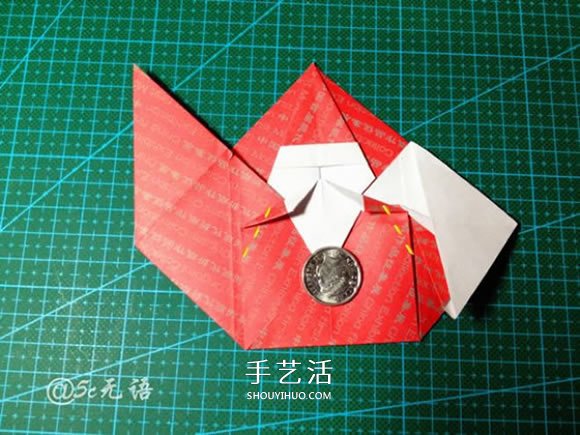 背着麻袋的可爱圣诞老人手工折纸图解教程(图30)