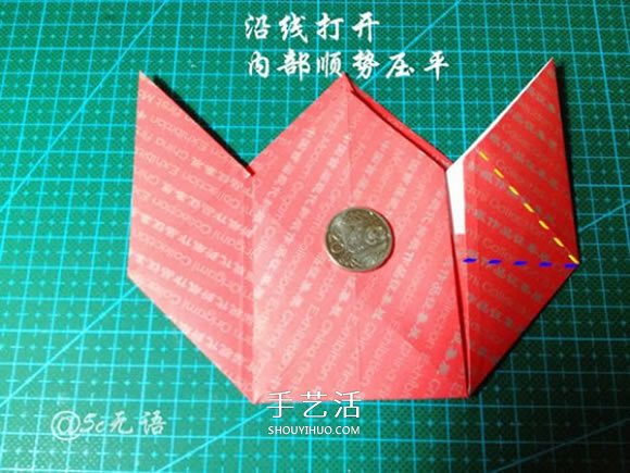 背着麻袋的可爱圣诞老人手工折纸图解教程(图24)