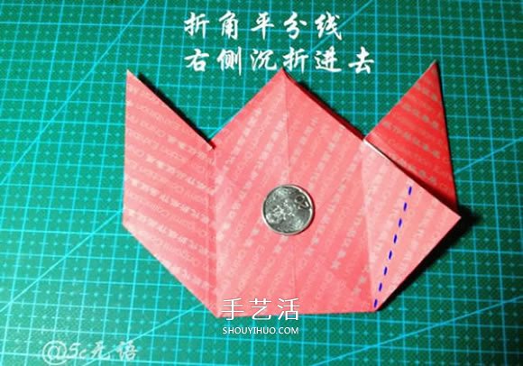 背着麻袋的可爱圣诞老人手工折纸图解教程(图22)