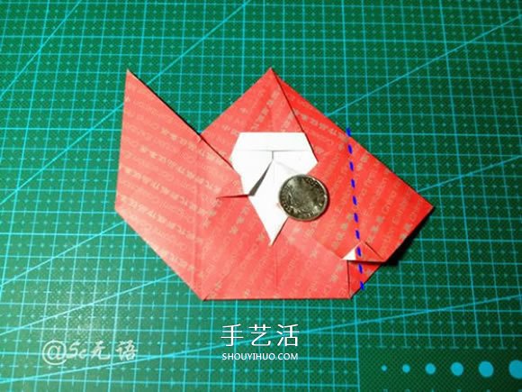 背着麻袋的可爱圣诞老人手工折纸图解教程(图33)