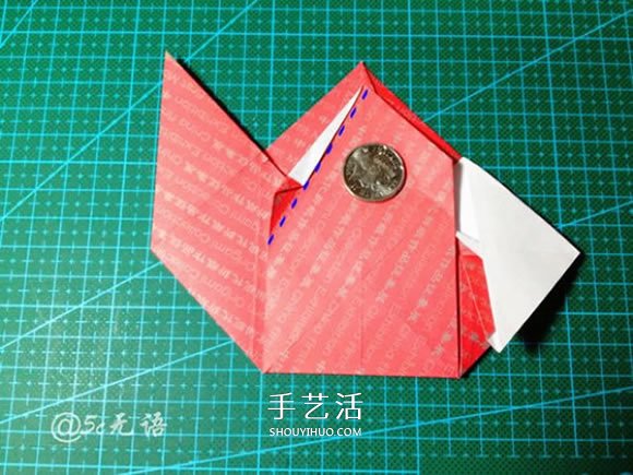 背着麻袋的可爱圣诞老人手工折纸图解教程(图28)