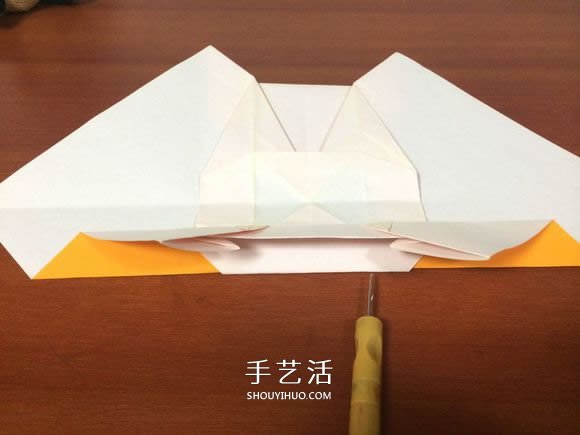 复杂立体跑车的折法 详细折纸跑车图解步骤(图30)