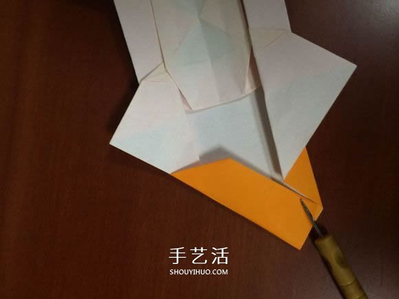 复杂立体跑车的折法 详细折纸跑车图解步骤(图34)