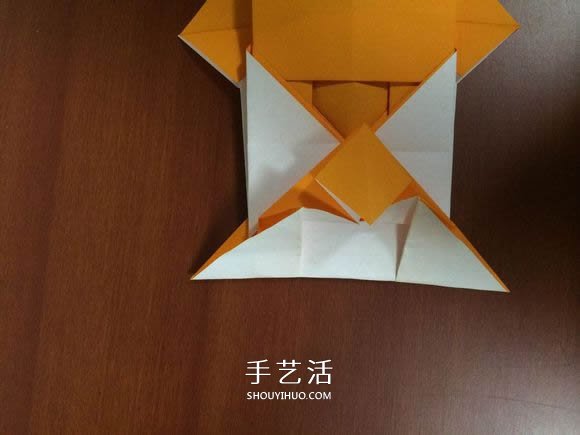 复杂立体跑车的折法 详细折纸跑车图解步骤(图40)