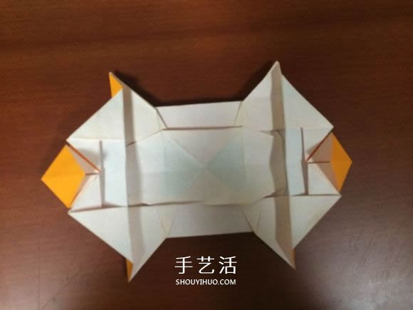 复杂立体跑车的折法 详细折纸跑车图解步骤(图46)