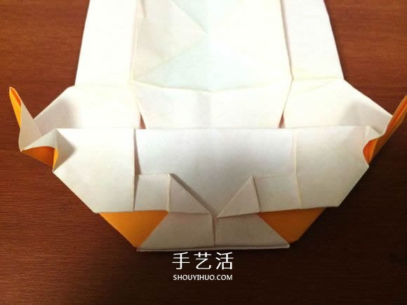 复杂立体跑车的折法 详细折纸跑车图解步骤(图65)