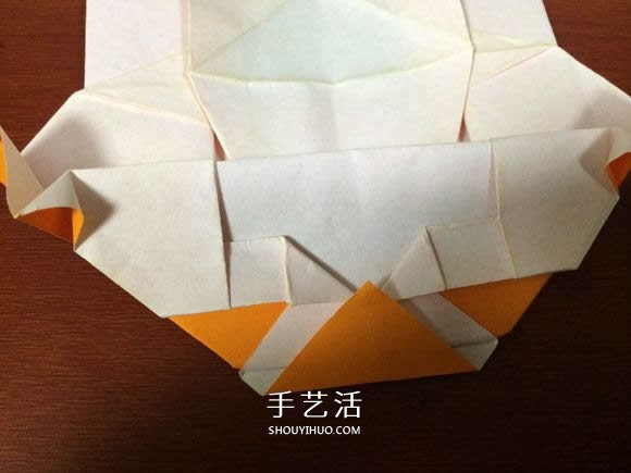 复杂立体跑车的折法 详细折纸跑车图解步骤(图68)