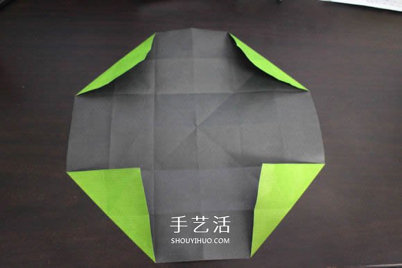耐克标志的折纸方法 怎么折NIKE标志的图解(图4)