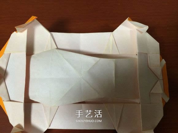 复杂立体跑车的折法 详细折纸跑车图解步骤(图78)