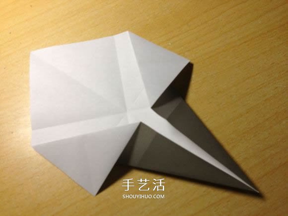 挖土机的折纸方法图解 手工挖掘机的折法过程(图11)
