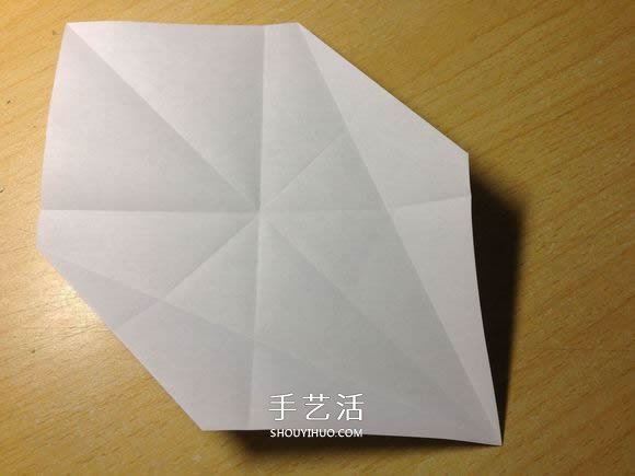 挖土机的折纸方法图解 手工挖掘机的折法过程(图10)