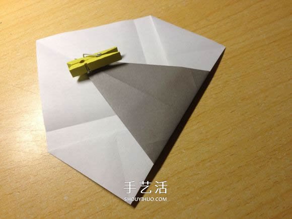 挖土机的折纸方法图解 手工挖掘机的折法过程(图12)