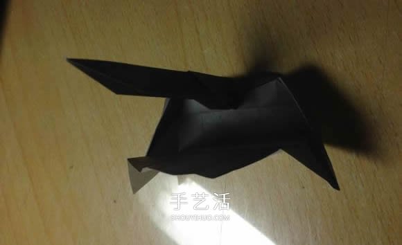 挖土机的折纸方法图解 手工挖掘机的折法过程(图47)