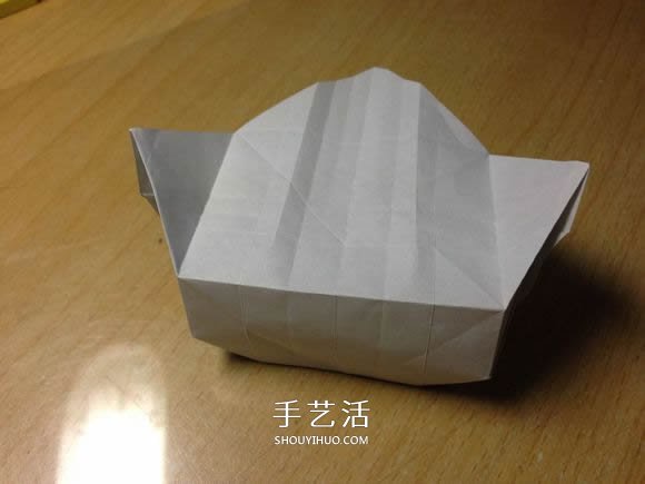 挖土机的折纸方法图解 手工挖掘机的折法过程(图49)