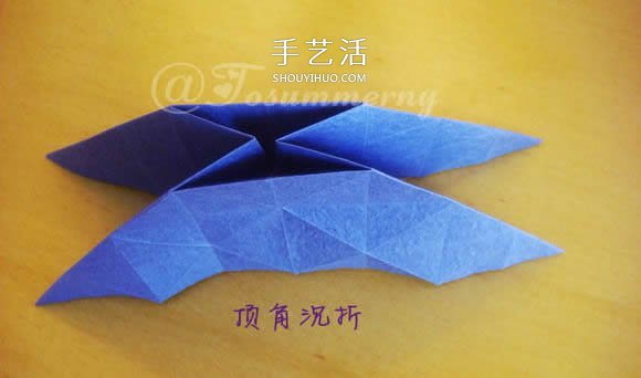 圣诞星折法图解教程 折纸圣诞星的方法步骤(图9)