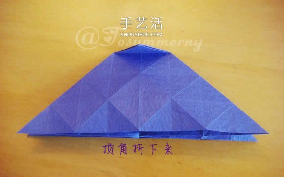 圣诞星折法图解教程 折纸圣诞星的方法步骤(图8)