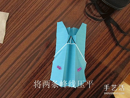骷髅头的折纸方法图解 怎么折骷髅头的过程(图10)