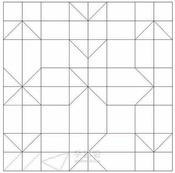 拼图零片的折纸方法 手工折纸拼图的图解教程(图2)