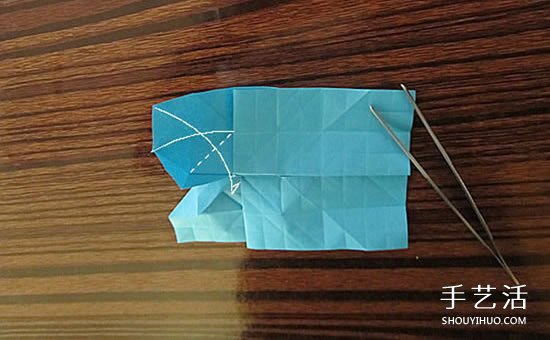 骷髅头的折纸方法图解 怎么折骷髅头的过程(图22)