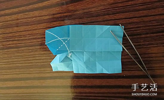骷髅头的折纸方法图解 怎么折骷髅头的过程(图23)