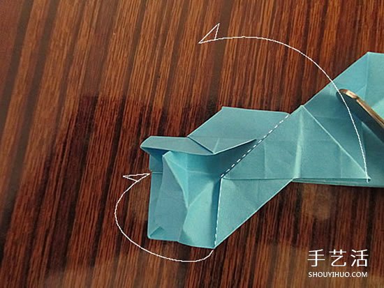 骷髅头的折纸方法图解 怎么折骷髅头的过程(图36)