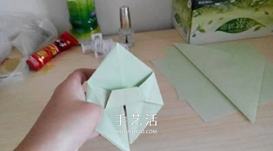 简易高跟鞋的折法图解 手工折纸高跟鞋的方法(图15)