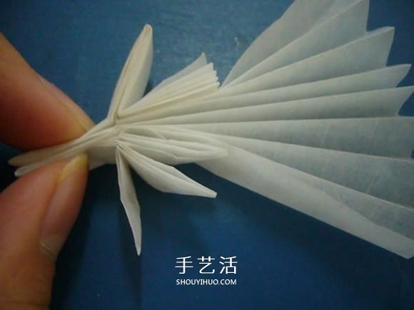 龙头戒指的折纸方法 手工折纸龙头戒图解教程(图12)