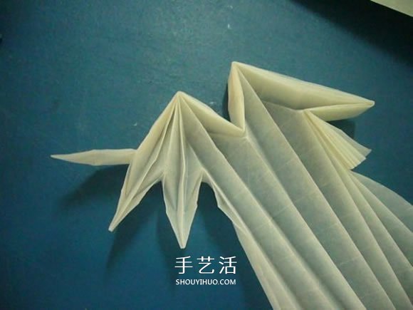 龙头戒指的折纸方法 手工折纸龙头戒图解教程(图11)
