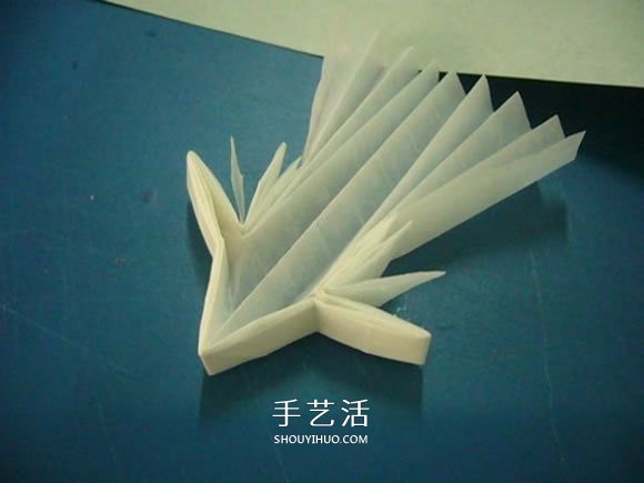 龙头戒指的折纸方法 手工折纸龙头戒图解教程(图13)