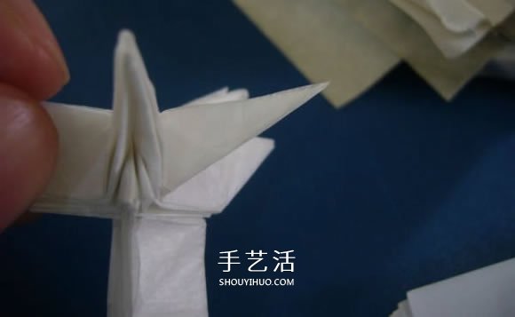 龙头戒指的折纸方法 手工折纸龙头戒图解教程(图24)