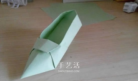 简易高跟鞋的折法图解 手工折纸高跟鞋的方法(图34)