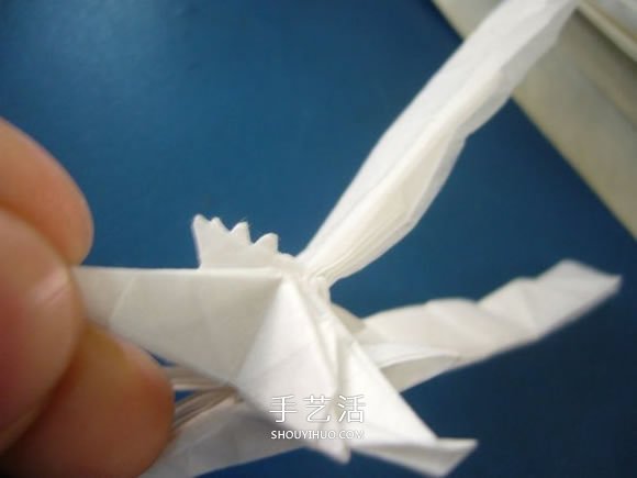 龙头戒指的折纸方法 手工折纸龙头戒图解教程(图31)