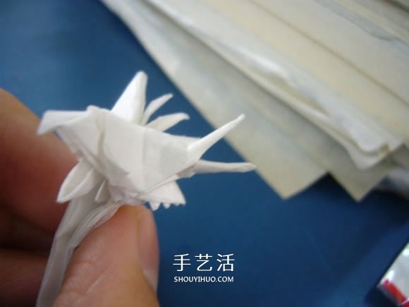 龙头戒指的折纸方法 手工折纸龙头戒图解教程(图32)