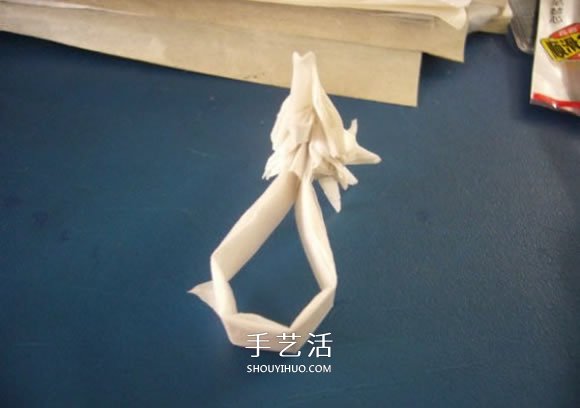龙头戒指的折纸方法 手工折纸龙头戒图解教程(图35)